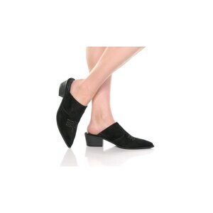 Chinese Laundry "Mesa" western BNWOT block heel Mule black NEW